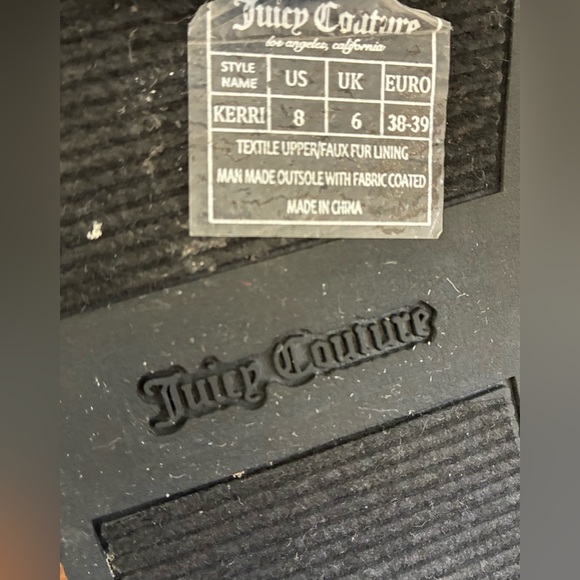 Juicy Couture Women's Kerri Cold Weather Ankle
Boots -Black Microsuede (Size7.5) - Picture 10 of 15